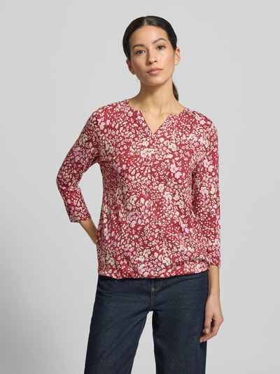 Soyaconcept Shirt met lange mouwen met 3/4-mouwen Model 'Felicity' Bordeaux - 4