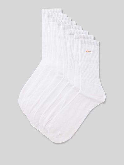 camano Socken mit Label-Print Weiss 1