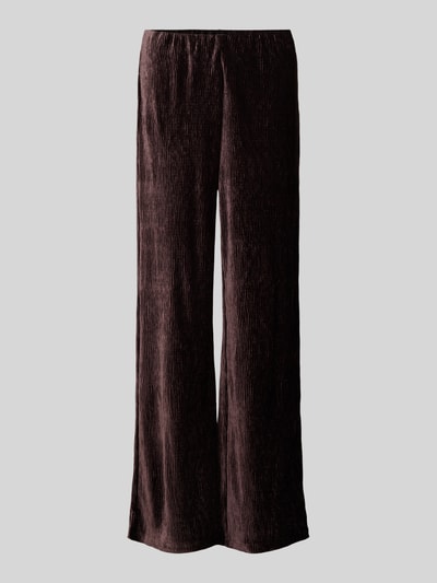 Mango Straight Leg Stoffhose in Crinkle-Optik Modell 'XMARTE' Bordeaux 2