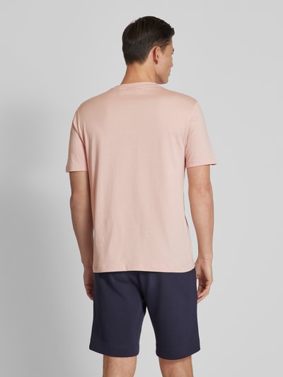 HUGO T-shirt met labelprint, model 'Dacation' Rosé - 5