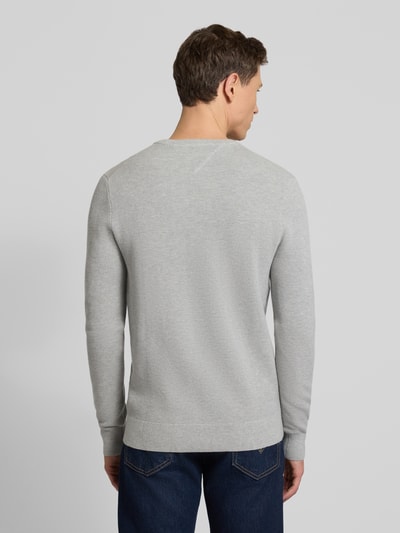 Tommy Hilfiger Regular fit gebreide pullover van zuiver katoen Lichtgrijs - 5