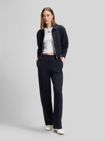 HUGO Bluzon o kroju relaxed fit z detalem z logo model 'DADRID' Granatowy 1