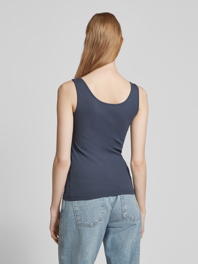 Pieces Tanktop in Ripp-Optik Dunkelblau 5