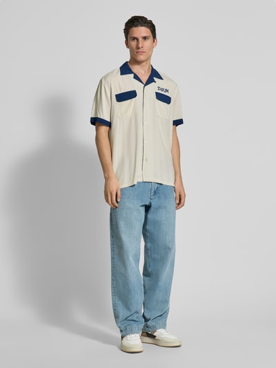 DEUS EX MACHINA Freizeithemd aus Viskose mit Brusttaschen Modell 'Diablo' Offwhite 1