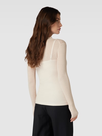 Marc Cain Gebreide pullover in riblook Offwhite - 5