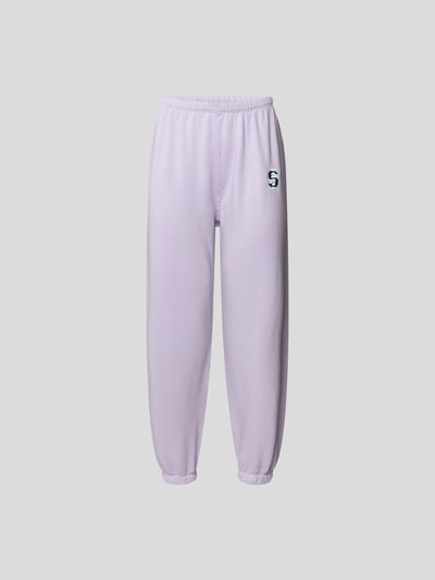 SPRWMN Sweathose mit Brand-Stitching Lavendel 2