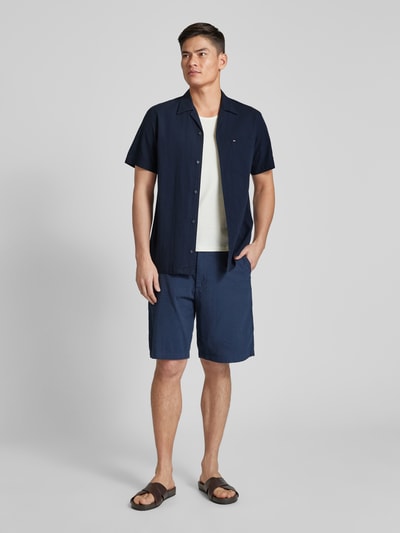 Tommy Hilfiger Regular Fit Freizeithemd mit Logo-Stitching Marine 1