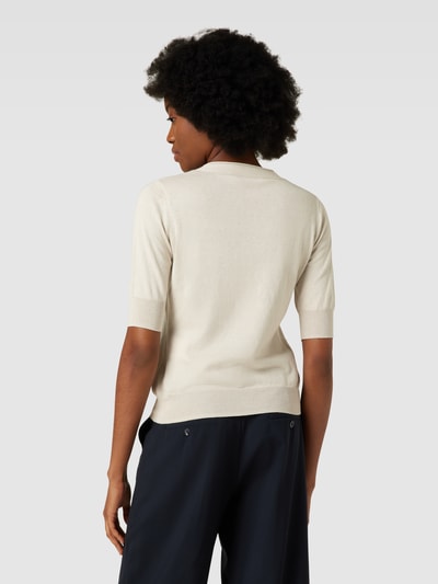 MaxMara Leisure Gebreid shirt van zijdemix, model 'PEPSI' Ecru - 5