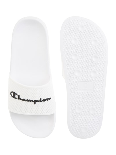 CHAMPION Slides mit Logo Weiss 4