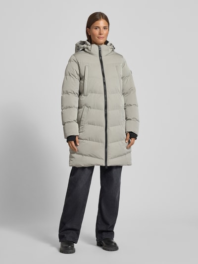 CARS JEANS Steppjacke mit Zweiwege-Reißverschluss Modell 'MAYSAY' Taupe 4