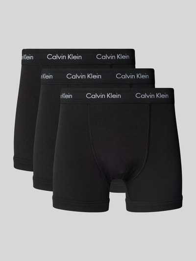 Calvin Klein Underwear Trunks mit Label-Bund im 3er-Pack Black 1