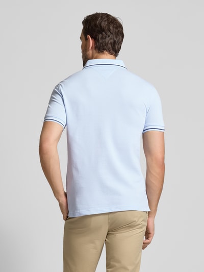 Tommy Hilfiger Regular fit poloshirt van katoenmix Bleu - 5