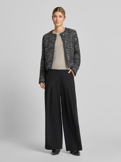 Christian Berg Woman Selection Pullover aus Viskose-Mix in Strick-Optik Beige Melange 1
