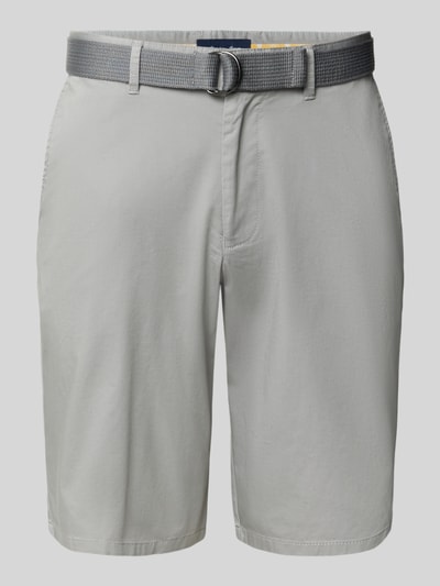 Christian Berg Men Bermudy z wpuszczanymi kieszeniami w stylu francuskim Średnioszary 2