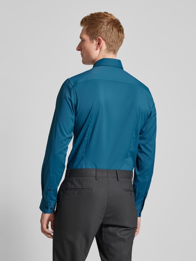 Jake*s Slim Fit Business-Hemd mit Kentkragen Petrol 5