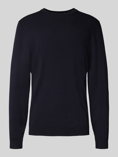 MCNEAL Gebreide pullover met ribboorden Marineblauw - 2