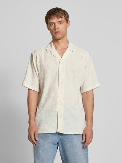 Redefined Rebel Regular Fit Freizeithemd mit Reverskragen Modell 'PAUL' Offwhite 4