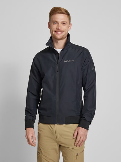 PEAK PERFORMANCE Jack met labelstitching Zwart - 4