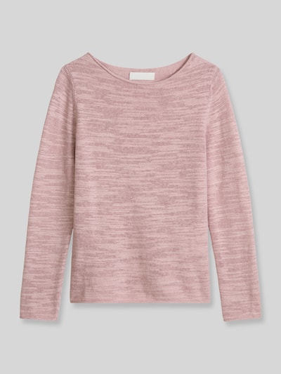 Marc O'Polo Slim Fit Pullover aus Baumwoll-Leinen-Mix Rosa 2