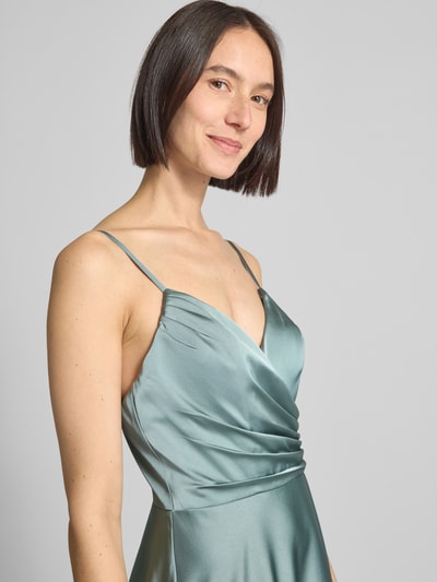 Laona Avondjurk in wikkellook Aquablauw - 3