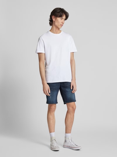 Blend Regular Fit Jeansshorts im Destroyed-Look Black 1