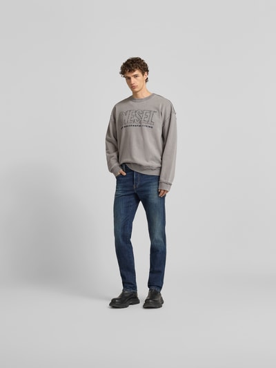Diesel Sweatshirt mit Label-Detail Mittelgrau 1