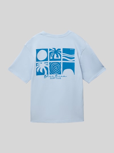 Garcia T-Shirt mit Rundhalsausschnitt Bleu 3