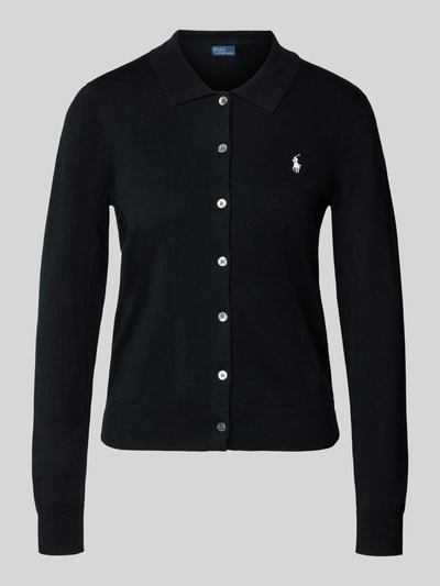 Polo Ralph Lauren Cardigan mit Umlegekragen und Logo-Stitching Black 2