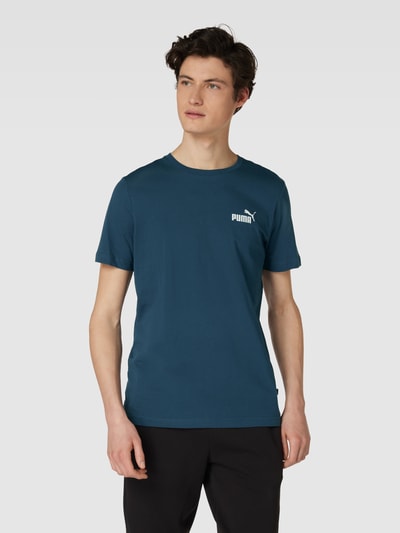 PUMA PERFORMANCE T-Shirt mit Label-Detail Modell 'Small Logo' Marine 4