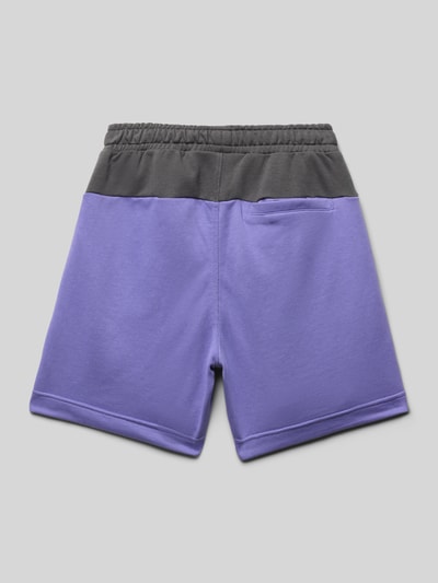 Quiksilver Szorty z dzianiny dresowej z elastycznym pasem model ‘GLOBAL HEAT’ Fioletowy 3