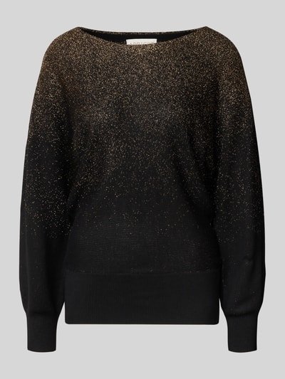 Apricot Gebreide pullover met ribboorden Zwart - 2