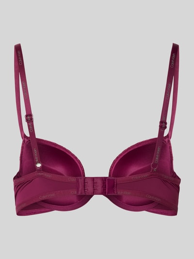 Calvin Klein Underwear BH mit Spitzenbesatz Modell 'FLIRTY' Fuchsia 3