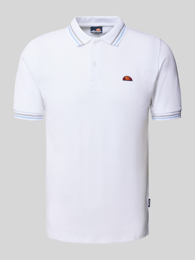 Ellesse Regular fit poloshirt met logobadge, model 'ROOKS' Wit - 2