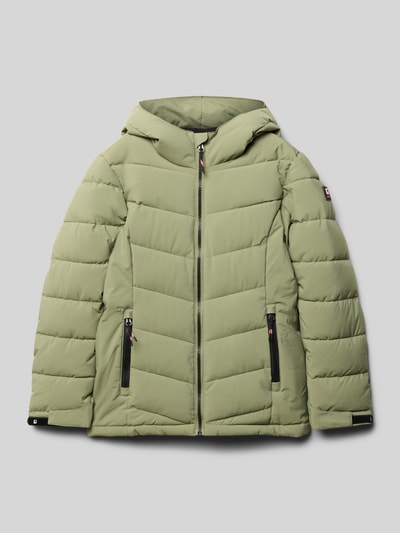 Killtec Functioneel jack met labelpatch Rietgroen - 1