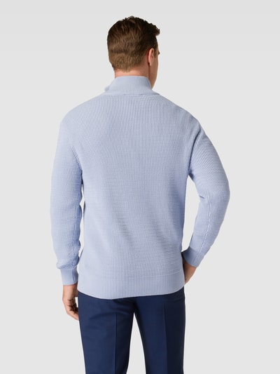 Esprit Collection Strickpullover mit Troyer-Kragen Hellblau 5