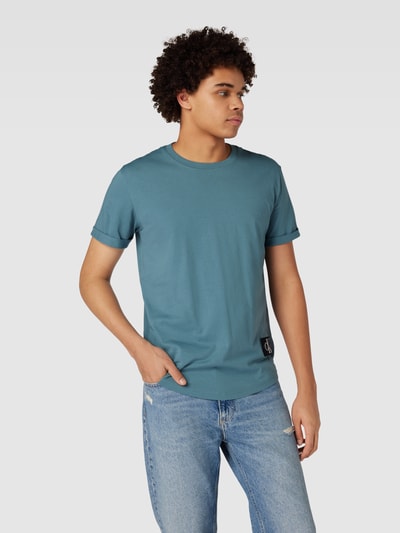 Calvin Klein Jeans T-shirt z naszywką z logo Szaroniebieski 4