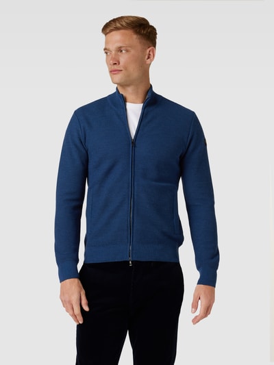 Paul & Shark Strickjacke mit Reißverschluss und Eingrifftaschen Jeansblau 4
