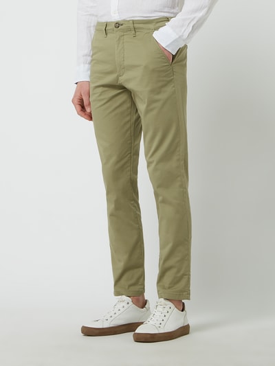 SELECTED HOMME Slim Fit Chino mit Stretch-Anteil Modell 'Miles' Oliv 4