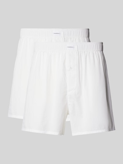 Bread & Boxers Boxershorts mit elastischem Bund Weiss 1