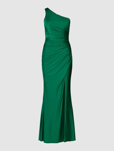 Luxuar Abendkleid im One-Shoulder-Look Smaragd 2