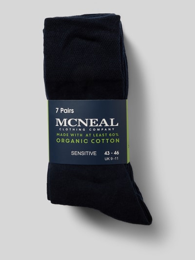 MCNEAL Socken mit geripptem Abschluss im 7er-Pack Marine 3