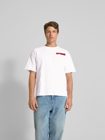 Diesel T-Shirt mit Label-Print Weiss 4