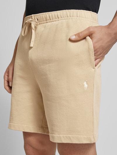 Polo Ralph Lauren Regular fit sweatshorts met tunnelkoord Camel - 3