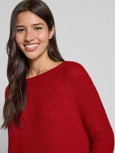 Weekend Max Mara Regular Fit Strickpullover mit Woll-Anteil Modell 'XENO' Rot 3