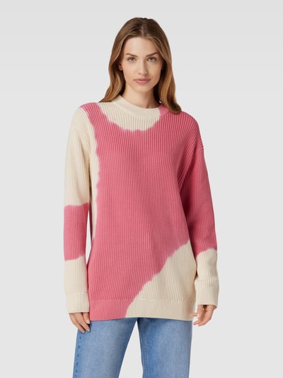 Jake*s Casual Strickpullover mit Allover-Print Fuchsia 4