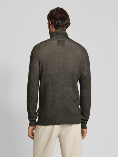 Marc O'Polo Regular Fit Troyer aus reiner Baumwolle Khaki 5