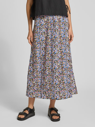 VERO MODA Ausgestellter Maxi-Rock aus reiner Viskose Modell 'EASY JOY' Bleu Melange 4