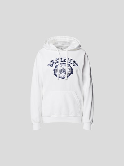 Denimist Hoodie mit Label-Print Weiss 2