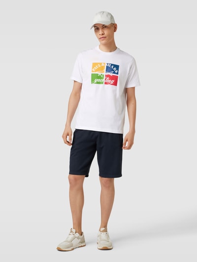 Paul & Shark T-Shirt mit Label-Print Weiss 1