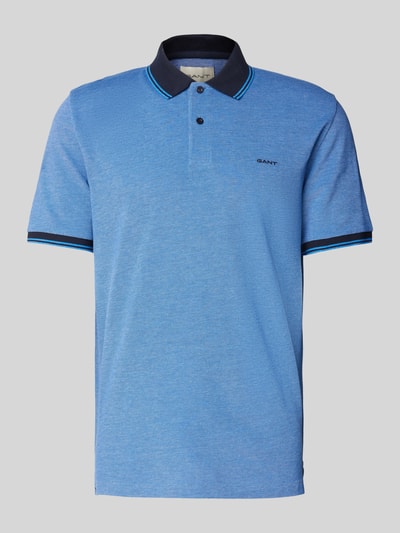 Gant Regular Fit Poloshirt mit Label-Stitching Modell 'OXFORD' Royal 2